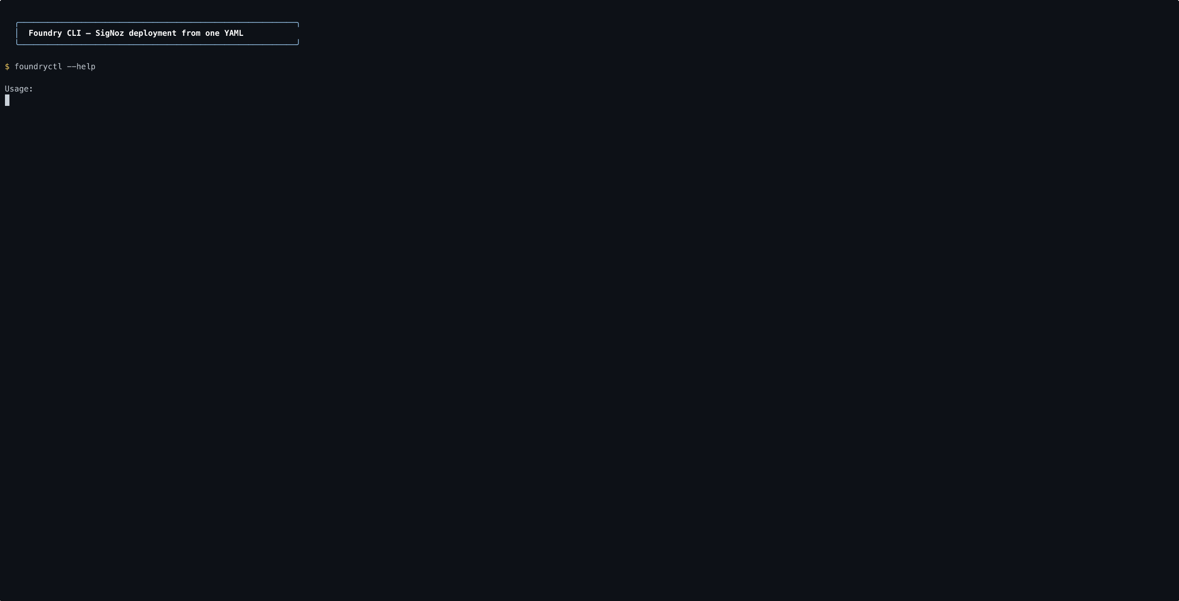 Foundry CLI demo